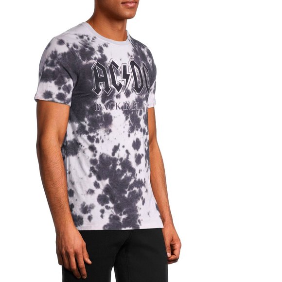 AC/DC Back in Black Tie Dye metal rock Official T-Shirt 2XL XXL NWT - Picture 3 of 4